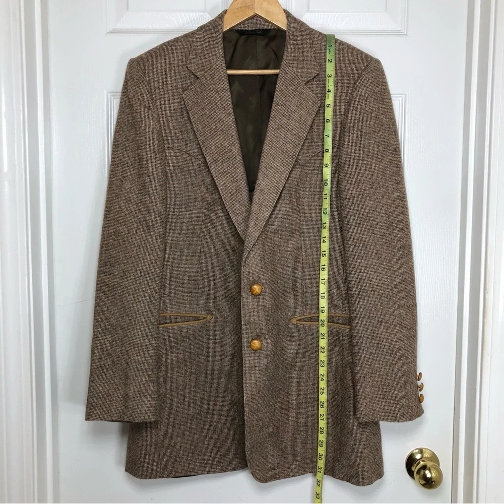 FIORAVANTI Design For Brookfield 90s Wool‎ Sports Coat Tweed Blazer Jacket 40R